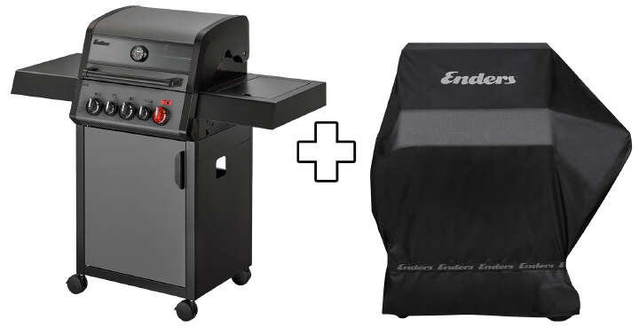 Enders Gasgrill Hyde 3 SIKR Turbo inkl. Wetterschutzhülle Enders Gasgrill Hyde 3 SIKR Turbo inkl. Wetterschutzhülle